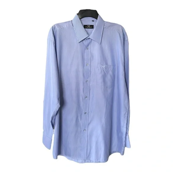 ♥️Giorgio Armani♥️ Le Collezioni Mens Button down dress shirt size 45 - Picture 1 of 5